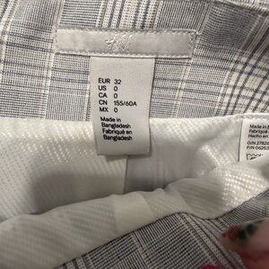 H&M Light Gray Checkered Men's Blazer